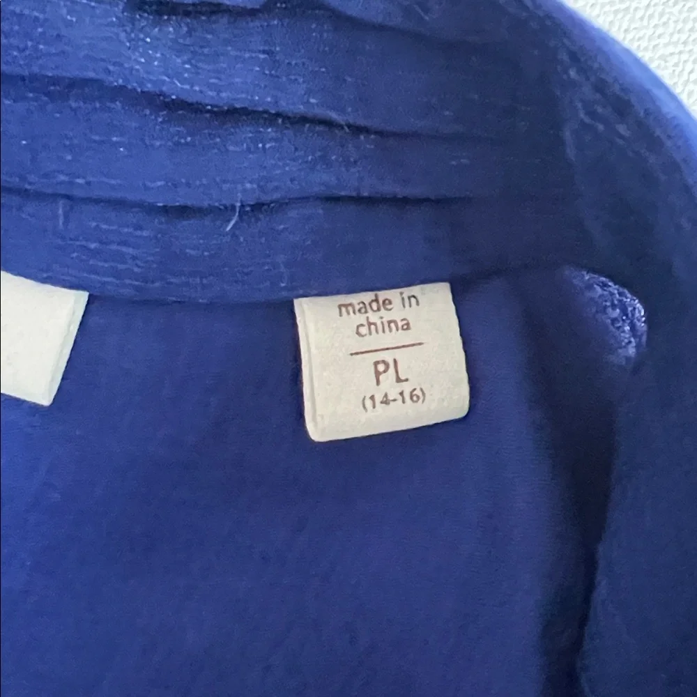 Coldwater Creek Royal Blue Button Down Ruffle Front Blouse - PL - Picture 5 of 10